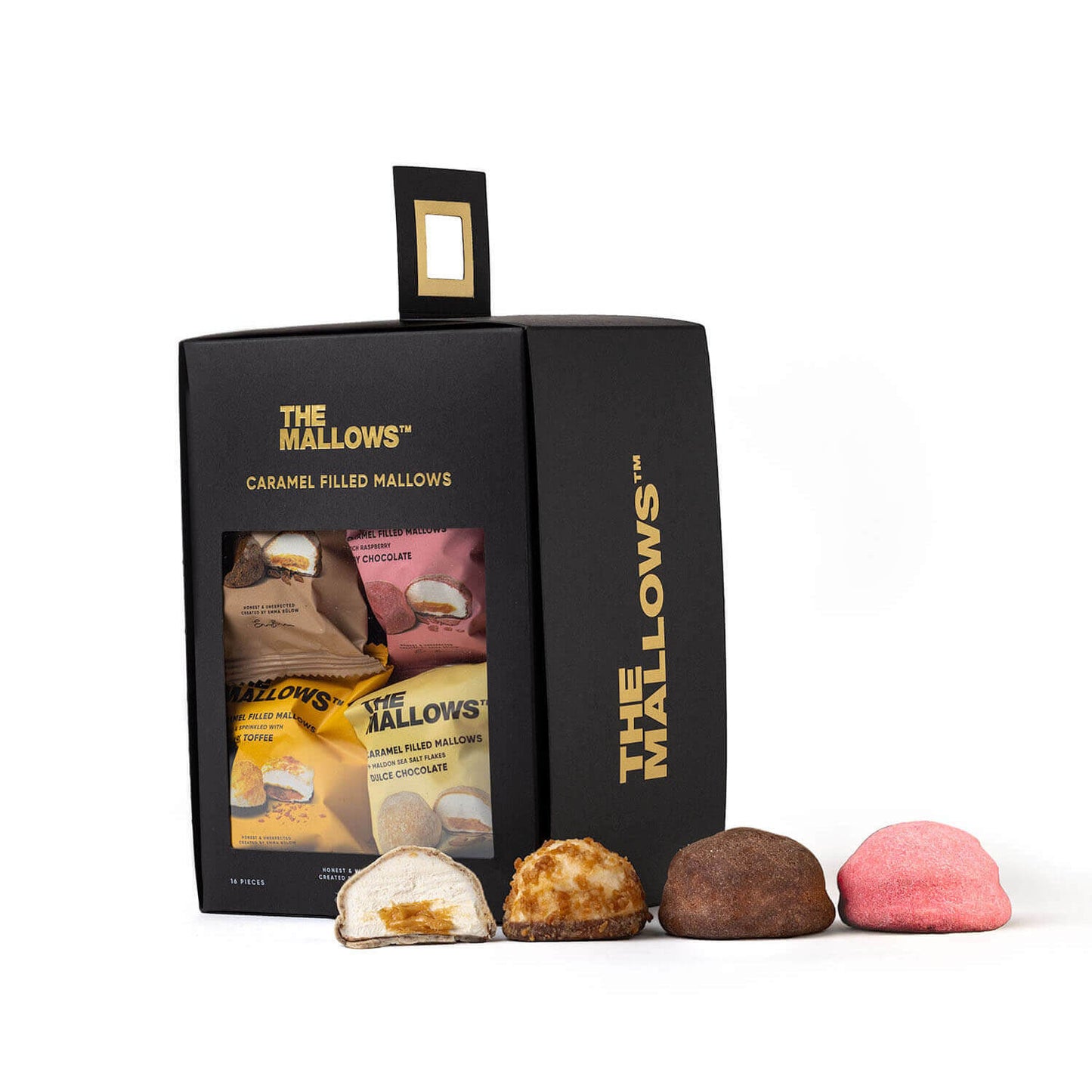 CARAMEL FILLED MALLOWS GIFT BOX - 16 PCS